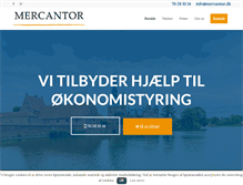Tablet Screenshot of mercantor.dk